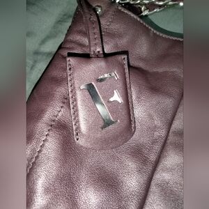 Furla Burgundy Leather Handbag